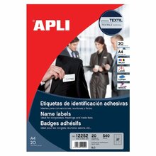 Kleepsetiketid APLI, 63.5 x 29.6 mm, 540 tk