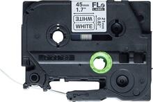 Etiketilint Brother FLE-2511, 21 mm x 45 mm, must valgel