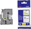 Etiketilint Brother TZe-S221, 8 m, 9 mm, must valgel