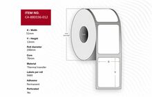 Kleebised Capture CA-880336-012, 51 x 13 mm, Core 76 mm, termosiirdetrükk, polüester