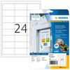 Isekleepuv etikett HERMA 4573, eemaldatav, valge, 480 tk
