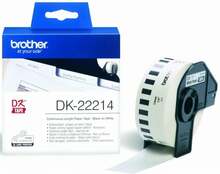 Etiketid printeritele Brother DK22214, 12 mm x 30.48 m, valge