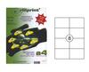 Etiketikleebised Rillstab RILLPRINT, A4, 105 x 74 mm, 8 kleebist lehel, 100 lehte