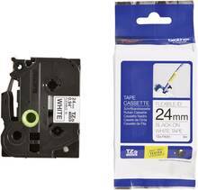 Etiketilint Brother TZE-FX251, 24 mm, 8 m, must valgel