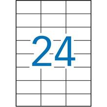 Isekleepuvad etiketid Apli 01273, A4, 70 x 37 mm, 100 lehte, 24 etiketti lehel