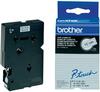Etiketilint Brother TC291, 770 cm, must valgel