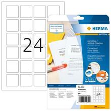 Etiketid HERMA 9642, 40 x 40 mm, valge, 600 tk