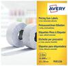 Etiketid Avery PLR1226, 12 x 26 mm, valge, 1500 tk