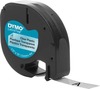 Etiketilint DYMO LetraTag S0721540, 12 mm x 4 m, läbipaistev, must tekst