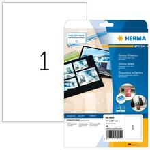 Etiketid HERMA 4909, A4, 210 x 297 mm, valge, 25 tk