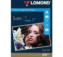 Fotopaber Lomond Premium Photo Paper, A4, satiin, 270 g/m, 20 lehte, soe