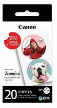 Fotopaber Canon Zink Circle ZP-2030-2C-20, 5 x 7.6 cm, 20 lehte