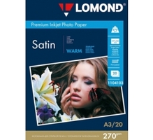 Fotopaber Lomond Premium Photo Paper Satin A3, 270 g/m, 20 lehte, soe