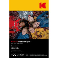 Fotopaber Kodak 180gsm 9.1mil, 4x6, läikiv, 100 lehte
