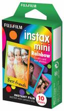 Fotoplaadid Fujifilm Instax Mini Rainbow, 86 x 54 mm, 10 tk
