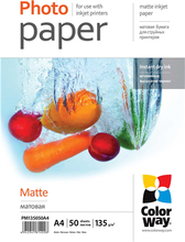 Fotopaber ColorWay PM135050A4, A4, matt, 135 g/m
