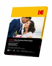 Fotopaber KODAK Ultra Premium, A4, 280 g/m, läikiv, 25 lehte