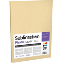 Fotopaber ColorWay PSM100050A3, A3, 100 g/m, 50 lehte, sublimatsioon