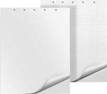 Konverentsiplokk Q-Connect Q-CONNECT, 65 x 100 cm, 20 lehte, valge