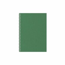 Kalender-märkmik Timer A5, spiraalköide, 224 lehte, smaragdroheline