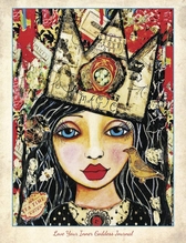 Märkmik Blue Angel Love Your Inner Goddess Journal
