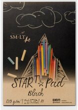 Joonistuspaber Smiltainis SM-LT Start, A4, 120 gsm, 20 lehte, must