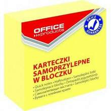 Isekleepuvad märkmepaberid Office Products, 50 x 50 mm, 400 tk, pastellkollane