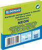 Kleepsulehed Donau, 76 x 76 mm, neoonroheline, 100 tk