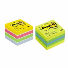 Märkmekuup Post-it Mini Ultra, 51 x 51 mm, 400 lehte, erinevad värvid