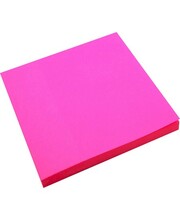 Kleepmärkmepaber Forpus Neon, 75 x 75 mm, roosa, 80 lehte