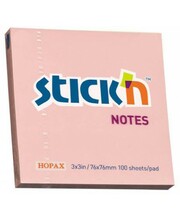 Kleepuvad märkmepaberid Stick´N 21148, 76 x 76 mm, 100 lehte, roosa
