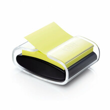 Märkmepaberi hoidik 3M Post-it Z-Notes PRO, 76 x 76 mm, must/läbipaistev