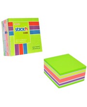 Kleepmepaberikuubik Stick'N 21537, 76 x 76 mm, neoonroheline, 400 lehte