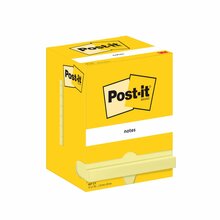 Kleepuvad märkmepaberid Post-it, 76 x 102 mm, kollane, 1200 lehte