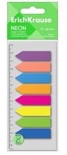 Plastikust indeksmärgid ErichKrause NEON ARROW, 12 x 45 mm, 200 lehte, 8 neoonvärvi