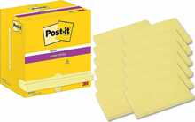 Märkmepaberid Post-it Super Sticky, 76 mm x 127 mm, kollane, 12 tk, 90 lehte