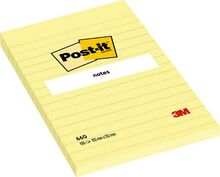 Märkmepaber Post-it, 102 x 152 mm, kollane, 100 lehte