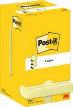 Kleeppaberid Post-it Z-Notes, 76 x 76 mm, kanaarikollane, 1200 lehte