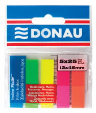 Kleepuvad indeksid Donau, 5 x 25 / 12 x 45 mm