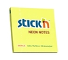Kleepmärkmelehed Stick'N 21133, 76 x 76 mm, neoonkollane, 100 lehte