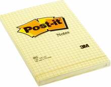 Kleepuvad märkmelehed Post-it, 102 x 152 mm, kollased, 100 lehte