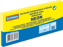Kleepmärkmepaber Donau Neon 11D7585-11, 51 x 38 mm, kollane, 300 tk