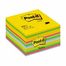 Kleepsumärkmepaber Post-it Ultra kuubik, 76 x 76 mm, 450 lehte, erinevad värvid