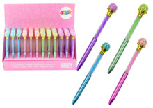 Pastapliiats Lean Toys Diamond Ball Pen Diamonds Blue Refill 0.7 mm