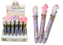 Automaatne pastapliiats Lean Toys Unicorn, 10 värvi