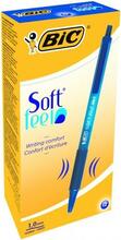 Pastapliiats BIC Softfeel Clic 1.0 mm, sinine, 12 tk 914346