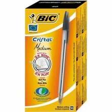 Pastapliiats BIC Cristal 1.0 mm, must, 50 tk 847897