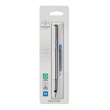 Täitesulepea Parker Vector Stainless Steel CT, 1870805, hõbe