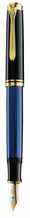 Sulepliiats Pelikan M400 F, must-sinine