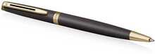Plunksnapliiats Waterman Hemisphere Lava Black GT, 2217942, must kuldsete detailidega